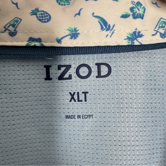 IZOD Short Sleeve Button Down‎ Shirt Size XLT - Picture 3 of 6